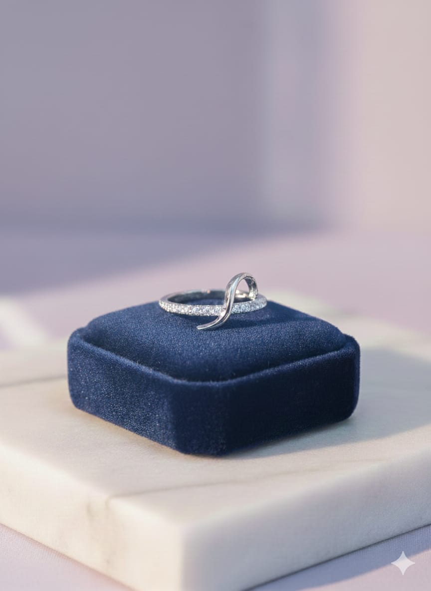 Chick And Classy - Luxury American Diamond Zircon Gold Plated Ring