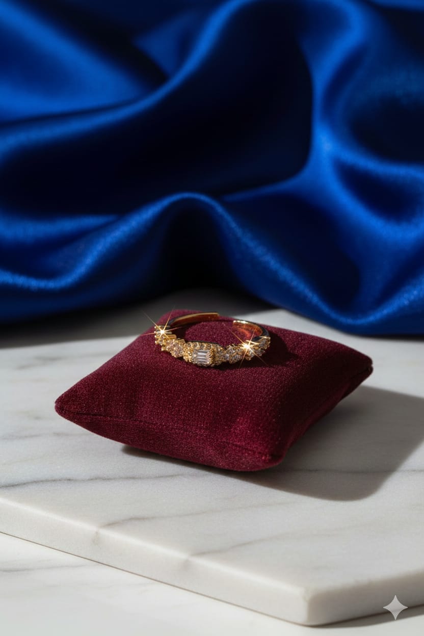 Royal Touch - Premium American Diamond Zircon Ring