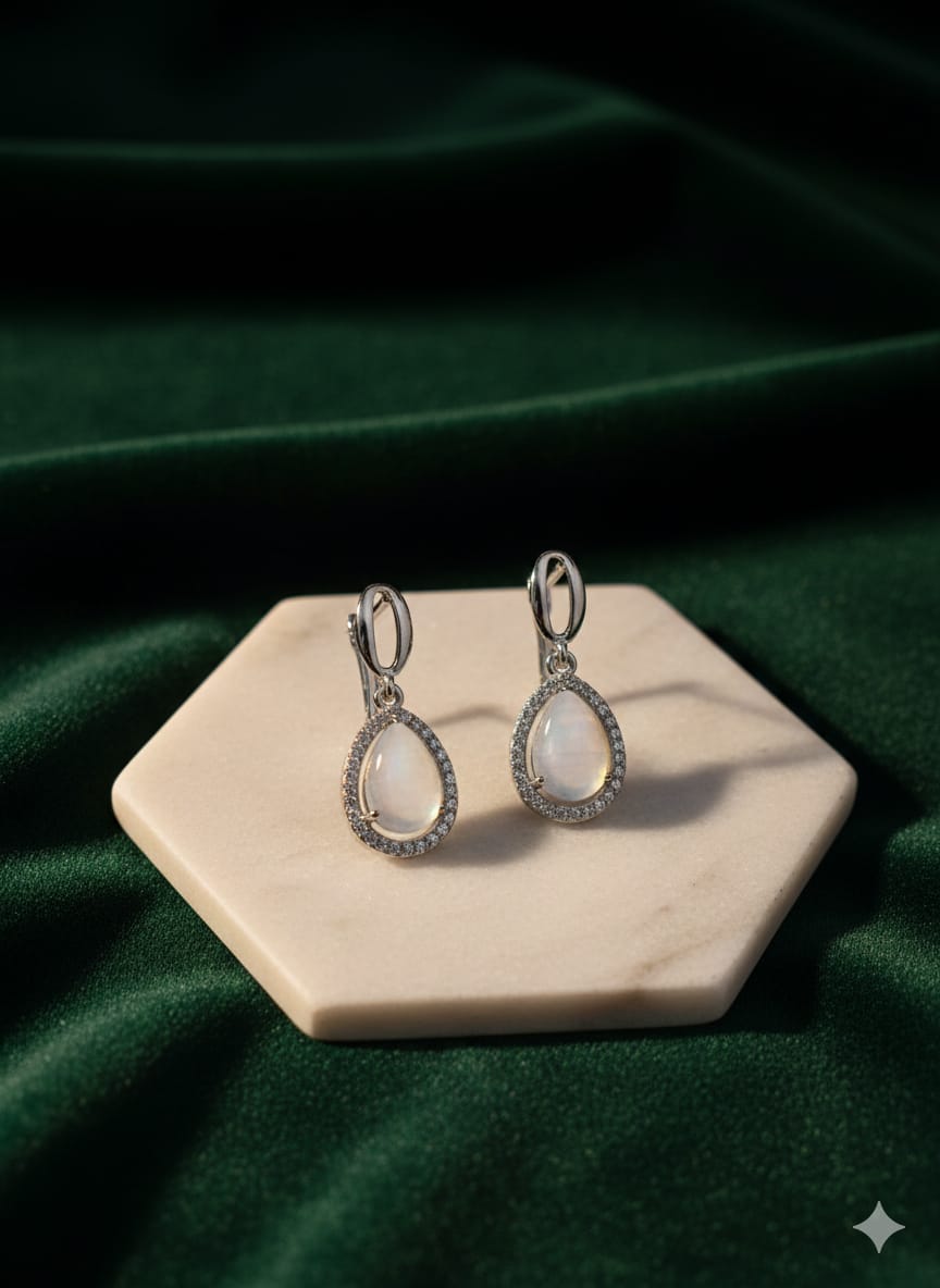 1-Carat AD Zircon Earrings