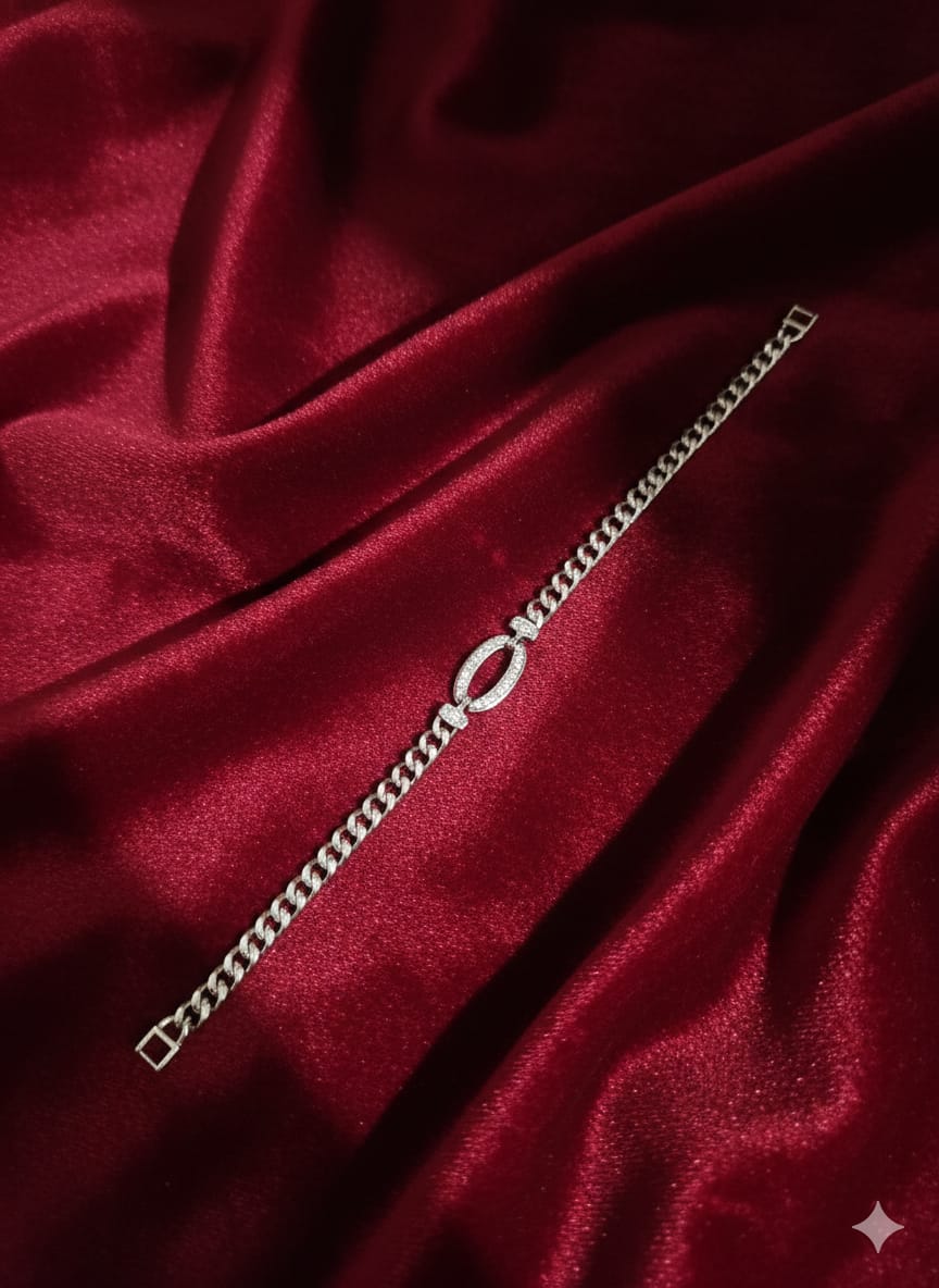 Celestial Spark - Premium American Diamond Zircon Gold Plated Bracelet