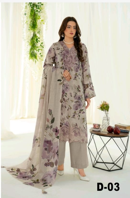 3 - PIECE LAWN SUIT DESIGN 03