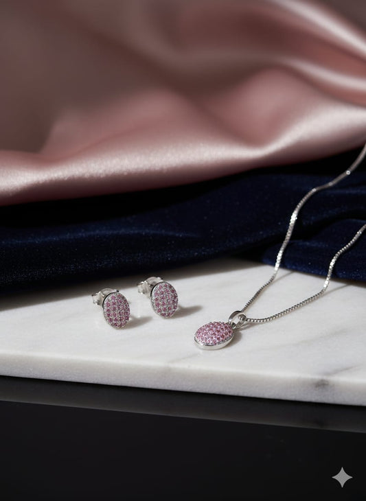 Sparkle And Shine - Premium AD zircon Necklace set