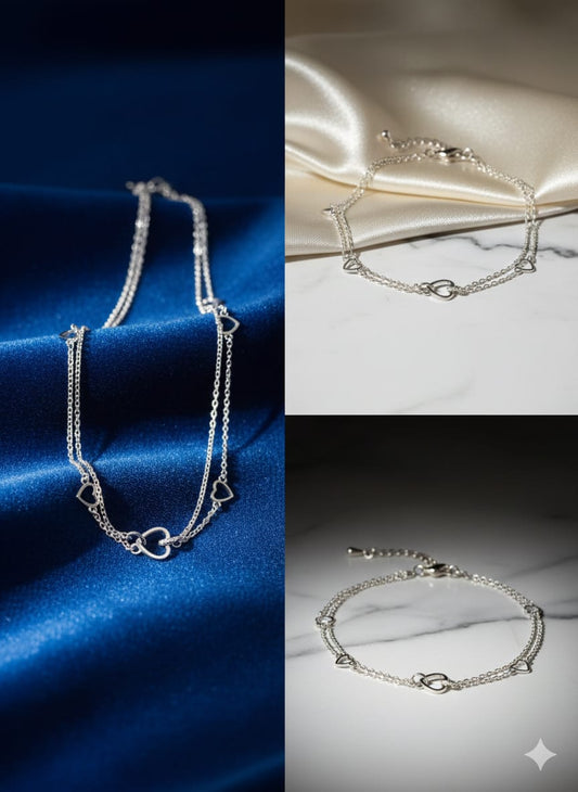 Forever Love - Premium American Diamond Zircon Bracelet