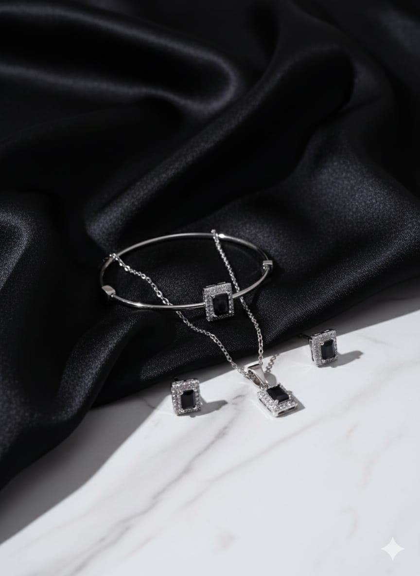 Glow Up - Premium American Diamond Zircon Combo Set