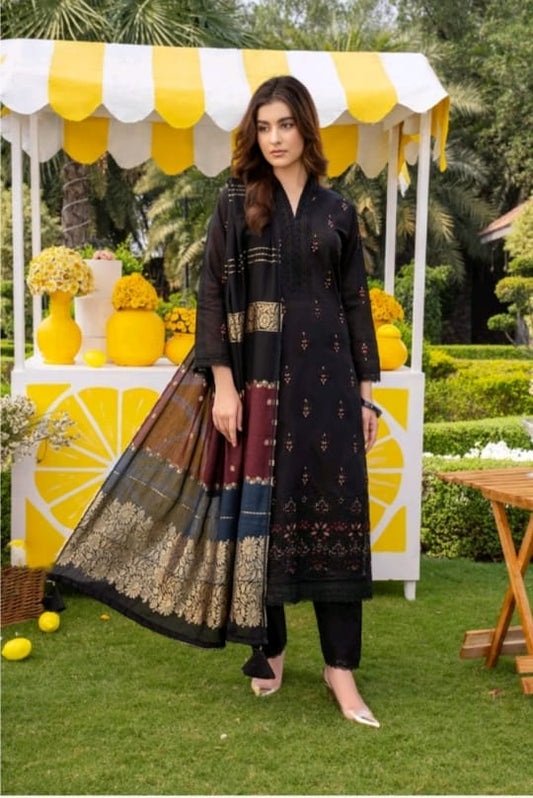 3 PIECE - EMBROIDERED SUIT