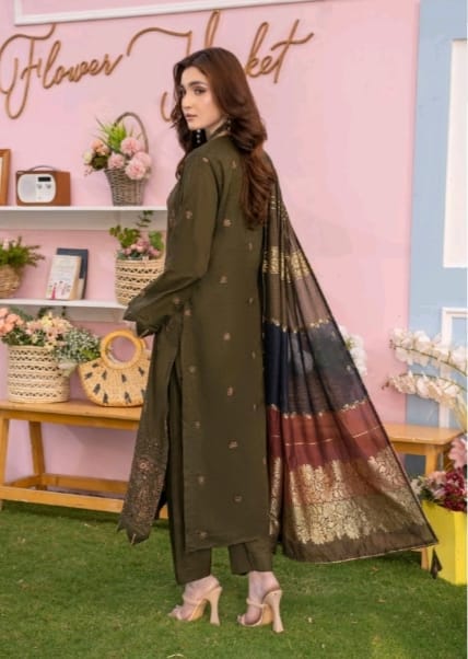 3 PIECE - EMBROIDERED SUIT