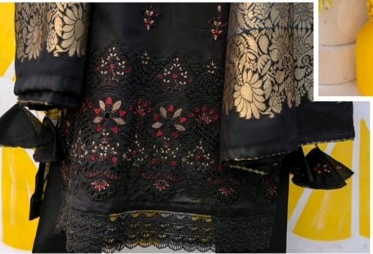 3 PIECE - EMBROIDERED SUIT