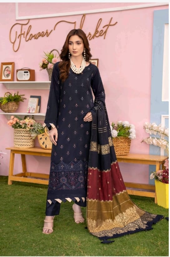 3 PIECE - EMBROIDERED SUIT